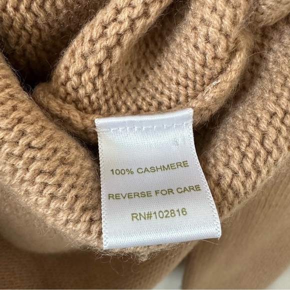 Garnet Hill-Side-Button Cashmere T-Neck - Picture 10 of 11